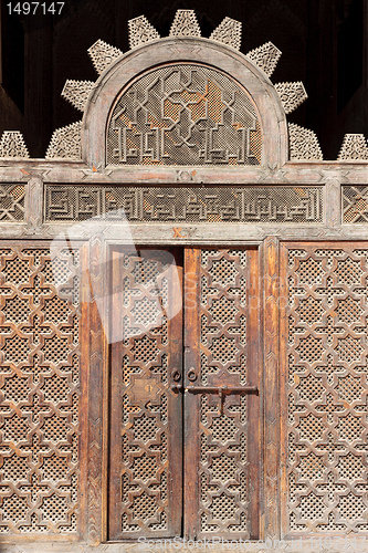 Image of A doorway in Ali Ben Youssuf Madressa