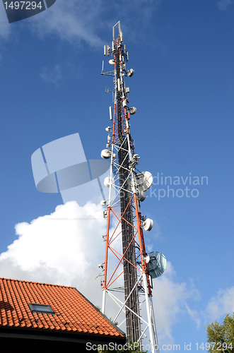 Image of Radio broadcasting and mobile transmitters.