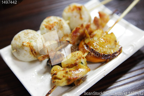 Image of japanese bbq food