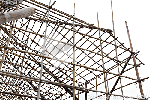Image of Bamboo scaffolding