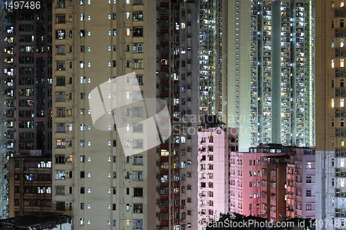 Image of crowded buildings in Hong Kong
