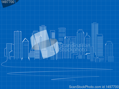 Image of Skyscrapers skecth