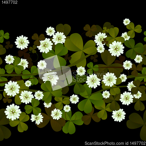 Image of A seamless clover design