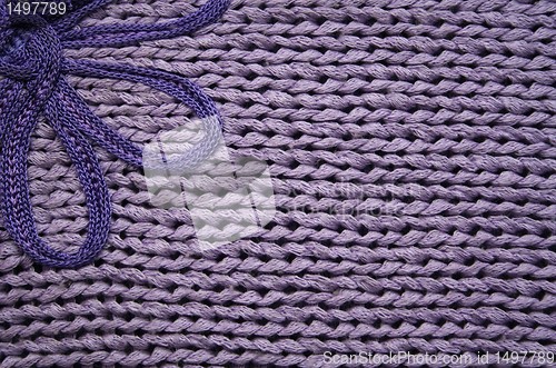 Image of Lilac knitted fabric can use as background