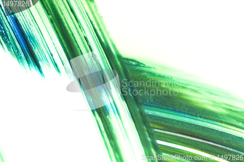 Image of paints on the white paper