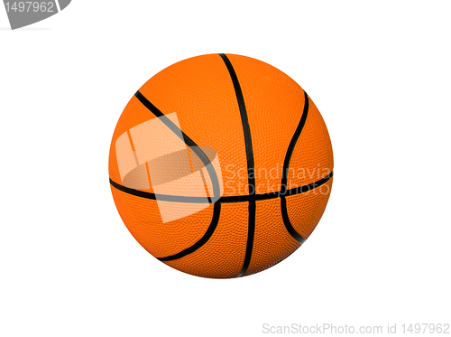 Image of Basketball on a white background