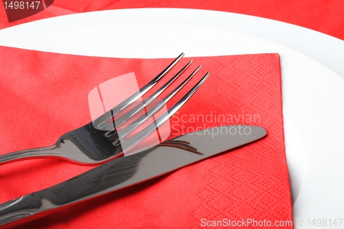 Image of stainless fork and knife 
