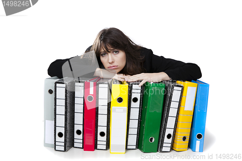Image of Stressed office worker
