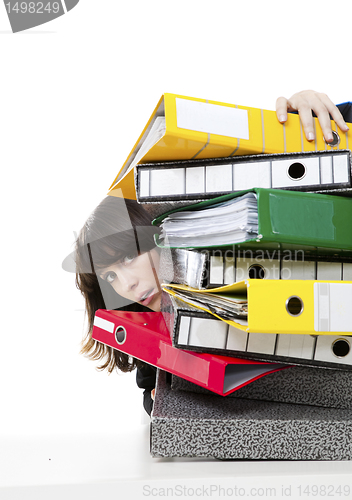 Image of Stressed office worker