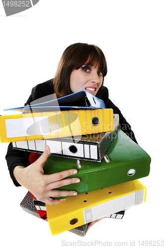 Image of Stressed office worker