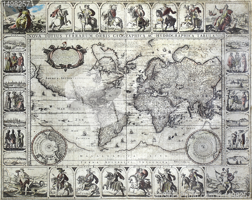 Image of Vintage map of the world