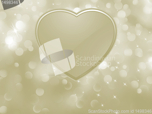 Image of Vector bokeh valentine card. EPS 8