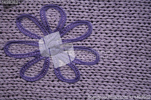 Image of Lilac knitted fabric can use as background