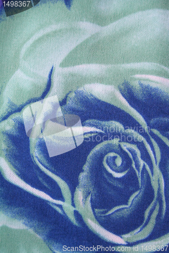 Image of Water colour pattern from rose on a fabric can use as background