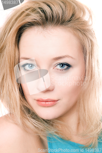 Image of Closeup portrait of a attractive blonde