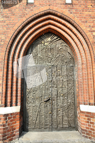 Image of Opole cathedral door