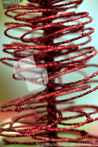Image of red abstract decoration tree