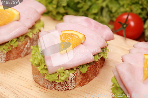 Image of Fingerfood with ham