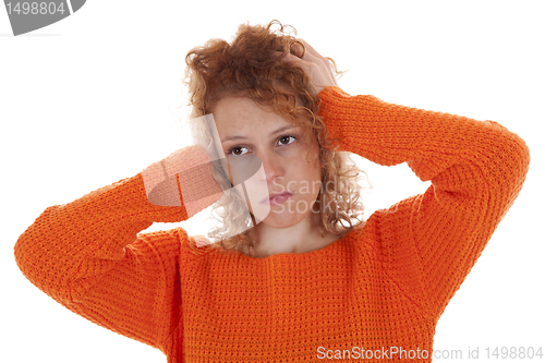 Image of Desperate young woman