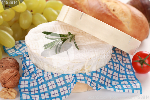 Image of Still life with Camembert cheese