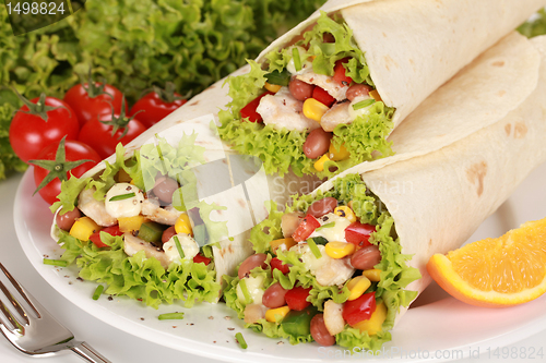 Image of Chicken Wrap Sandwiches