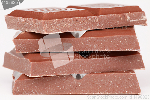 Image of Stack of milk chocolate