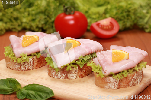 Image of Fingerfood with ham