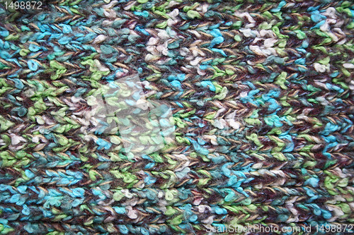 Image of Knitted wool colorful fabric can use as background