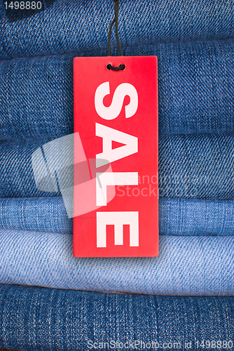 Image of Jeans With Sale Tag