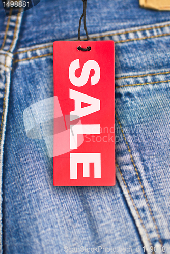 Image of Jeans With Sale Tag