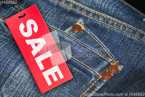 Image of Jeans With Sale Tag