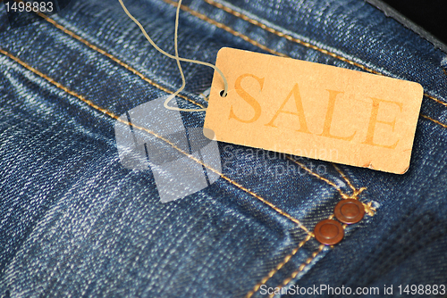 Image of Jeans With Sale Tag