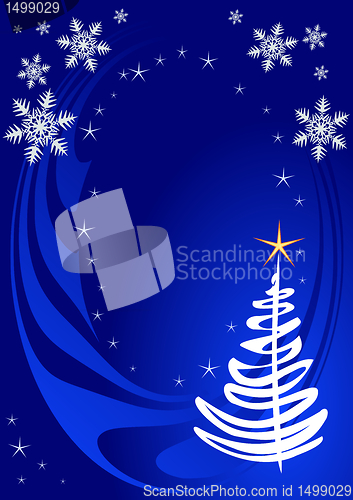 Image of Blue Christmas template