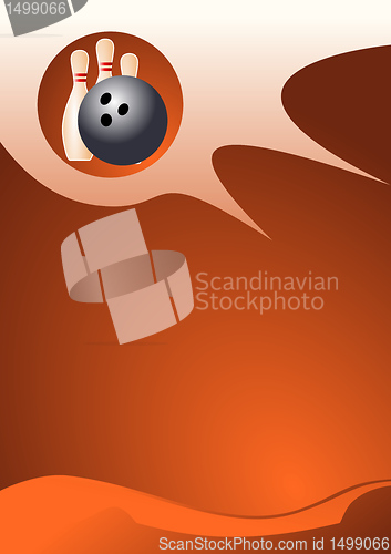 Image of Vector illustration of bowling vector