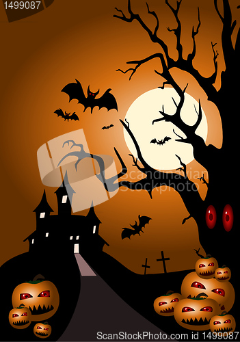 Image of Halloween abstract background