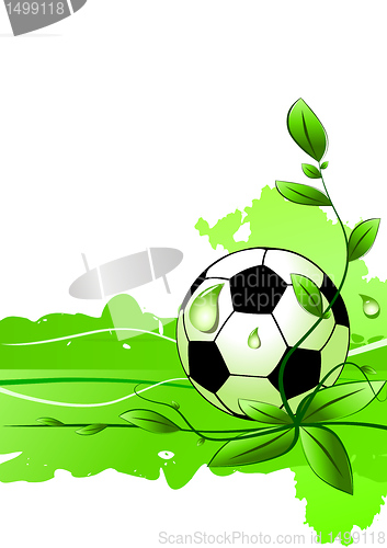 Image of Vector soccer background