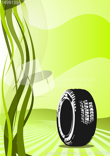 Image of Background of car tire design