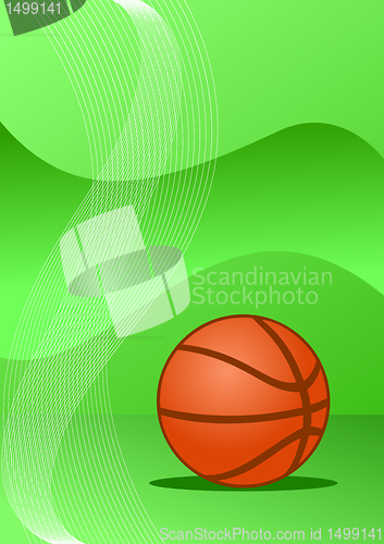 Image of Vector basketball background