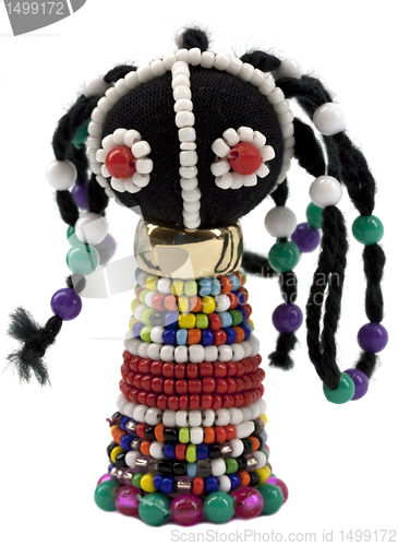 Image of African bead figurine