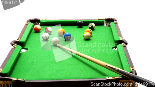 Image of Miniature pool table
