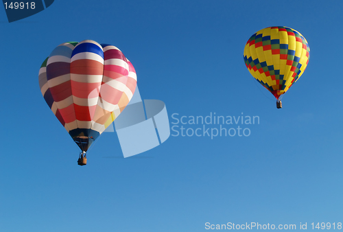 Image of two hot air balloons