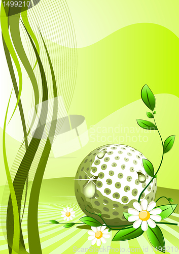 Image of Vector golf background