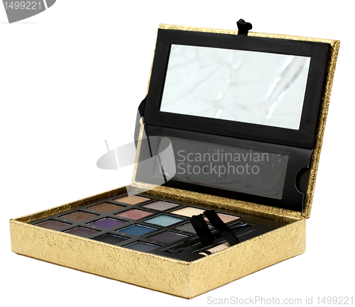 Image of Gold makeup box