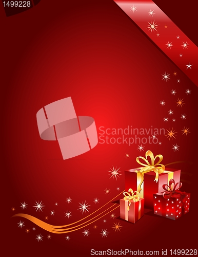 Image of Christmas Gift page, vector