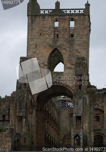 Image of Jedburgh abbey - tourists attraction