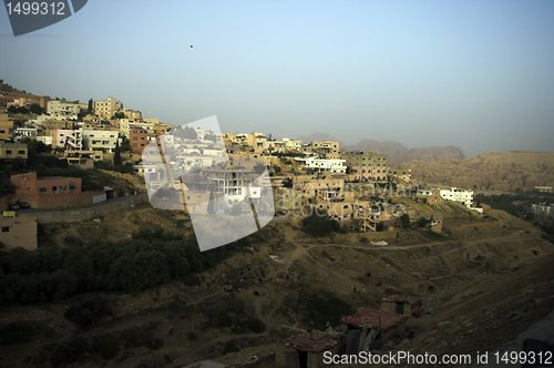 Image of Wadi Mussa village in Jordan