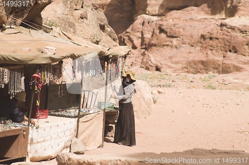 Image of Petra ruins and mountains in Jordan