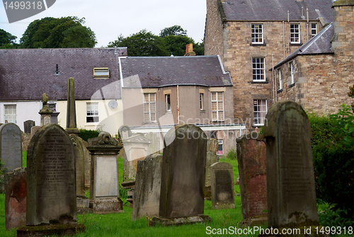 Image of Jedburgh abbey - tourists attraction