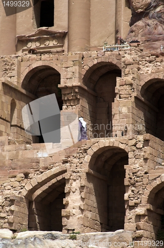 Image of Petra ruins and mountains in Jordan