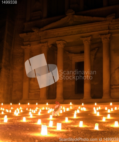 Image of Night Petra attraction in Jordan